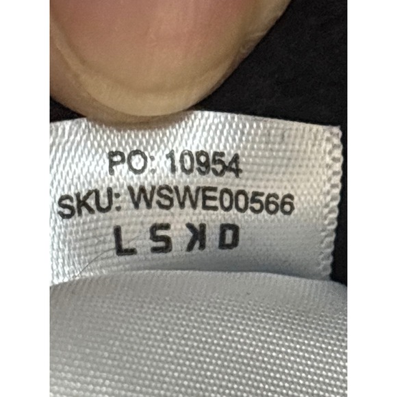 LSDKD Black Crewneck Cropped Sweatshirt Long Sleeve Casual Size S - Picture 7 of 7